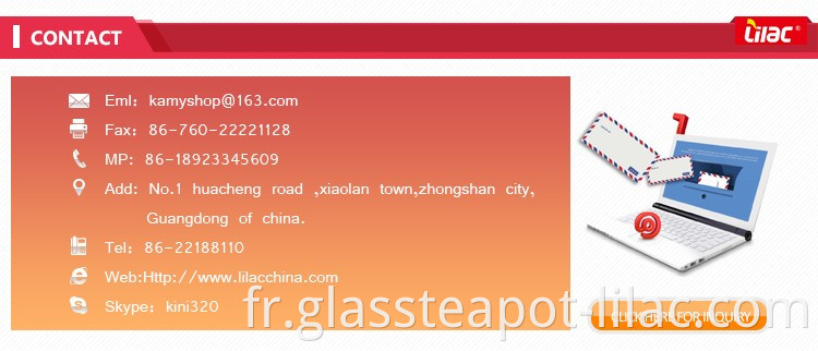 Échantillon GRATUIT lilas 1000 ml chine gros carafe en verre en verre café infusé à froid/pichets d'eau en plein air pour eau potable